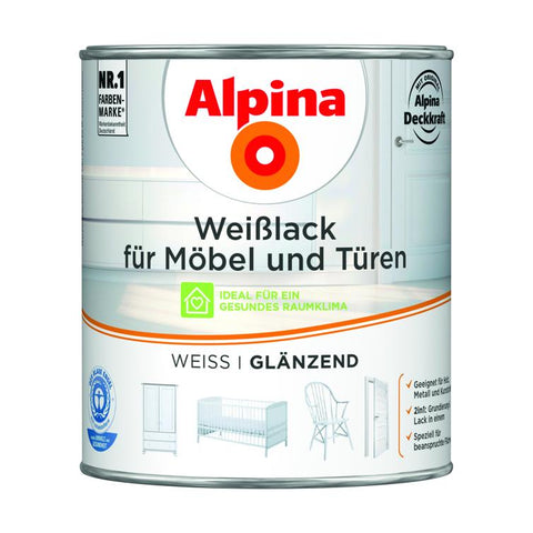 weißlack f.möbel & türen glänzend 750ml