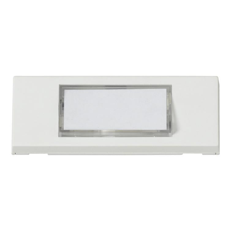 klingelplatte reinweiss 30x89x13mm