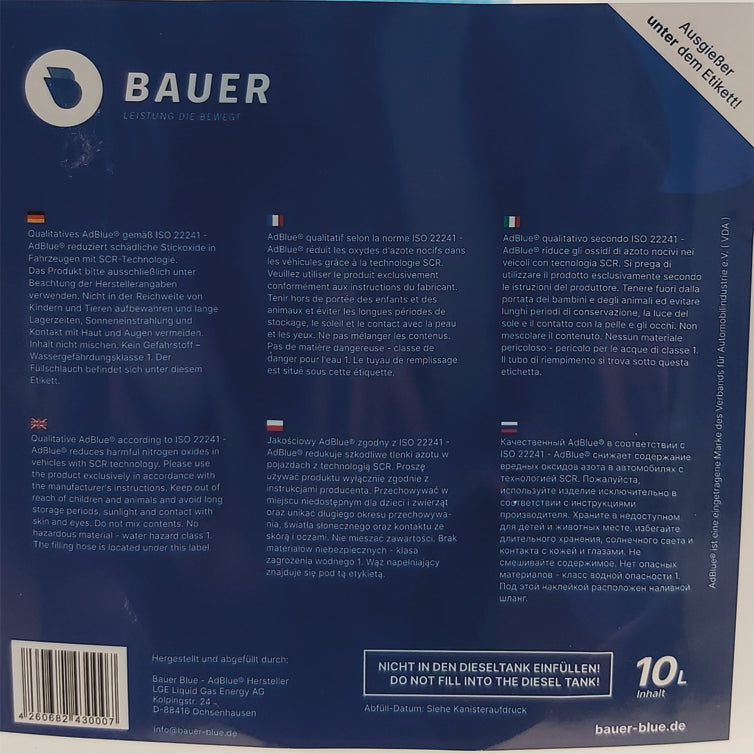 Bauer Blue AdBlue 5 L Kanister