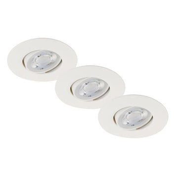 3er-Set LED Einbauleuchte, dimmbar