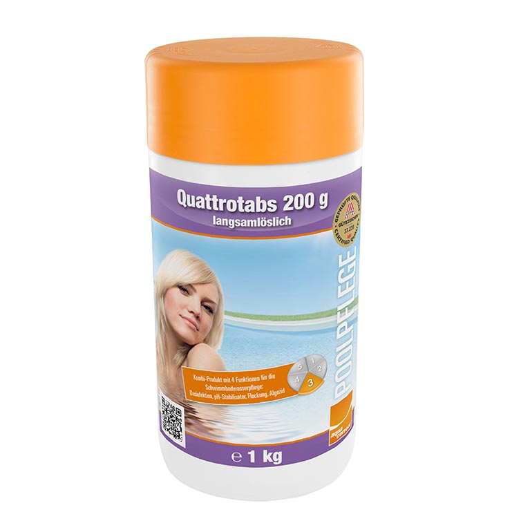 Quattrotabs 200 gr. langsamlöslich