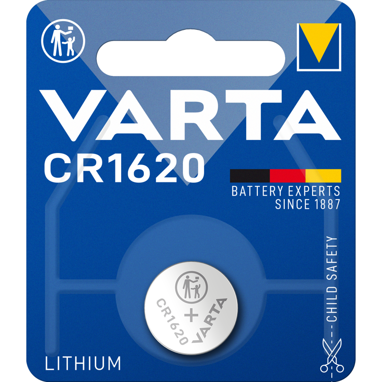 knopfzelle elec. cr1620 3v lithium 1er