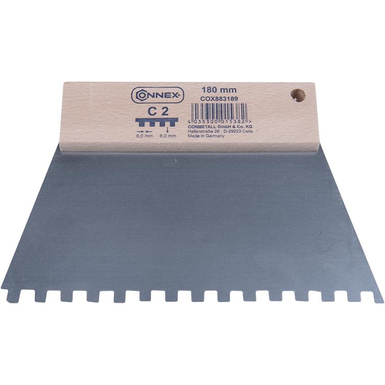 zahnspachtel 180mm z. c2 6,0x6,00mm