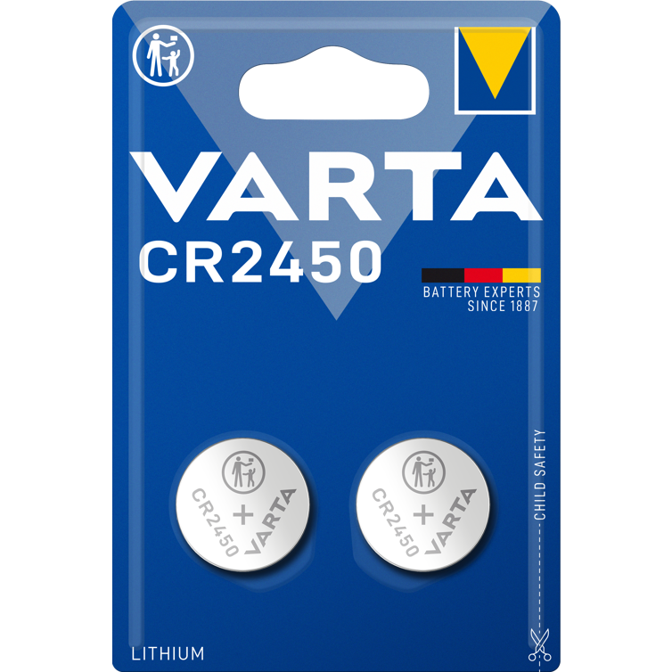 knopfzelle elec. cr2450 3v lithium 2er