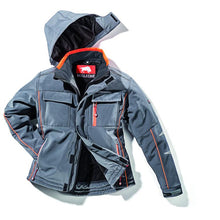 thermo-softshelljacke ultra grau gr. xl