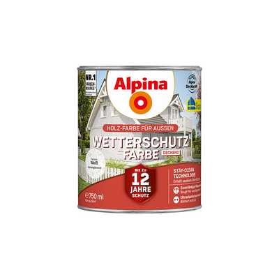 wetterschutzfarbe weiß 750ml
