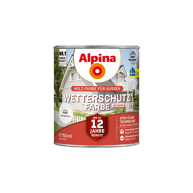 wetterschutzfarbe weiß 750ml