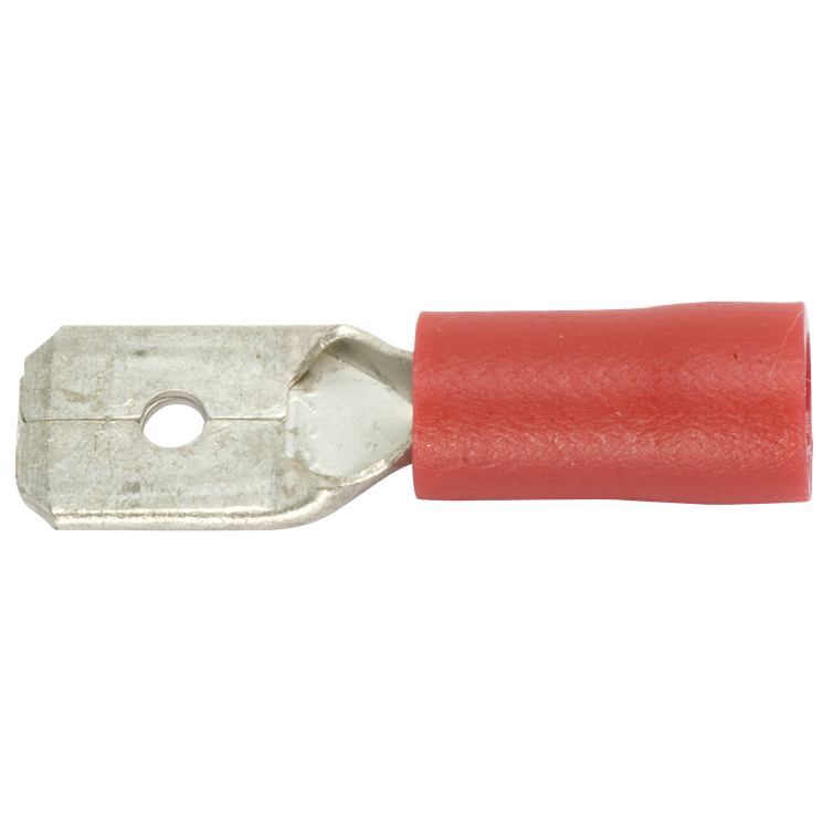 flachsteckzungen rot 4,8x0,8 mm