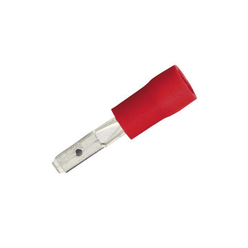 HEIDEMANN Flachstecker 0,5–1,5 mm², rot, 25 Stück