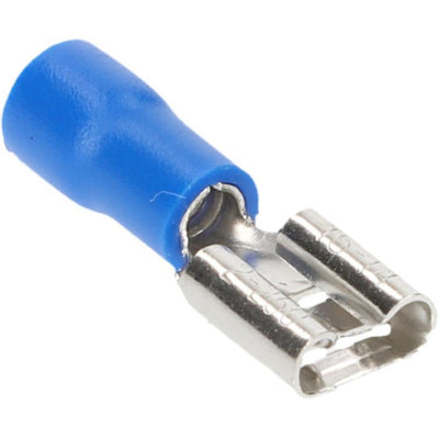 flachsteckhülsen 6,3mm blau, 20 stk.