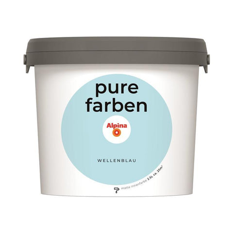 wandfarbe pure farben wellenblau 2,5l