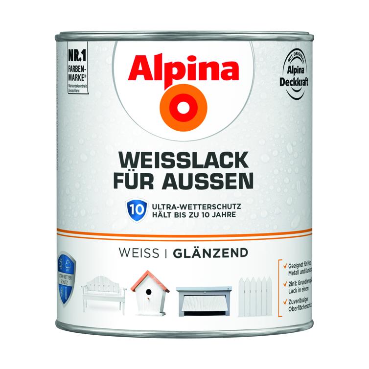 weißlack f.außen glänzend 750ml