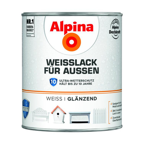 weißlack f.außen glänzend 750ml