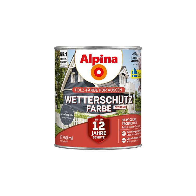 wetterschutzfarbe schiefergrau 750ml