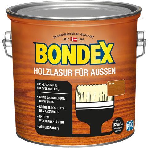 bondex holzlasur außen teak 2,5l