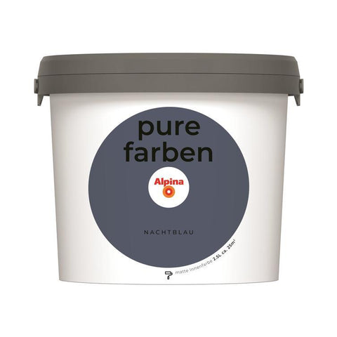 wandfarbe pure farben nachtblau 2,5l