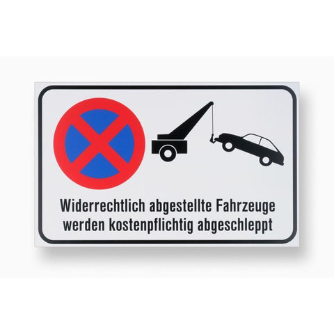 schild symbol abschleppen