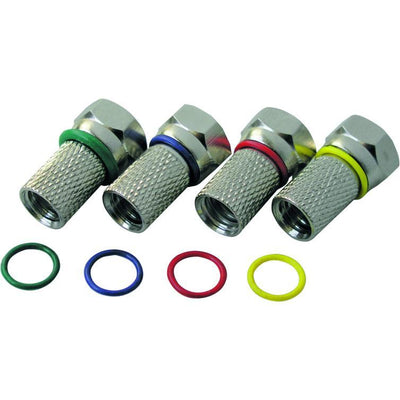 f-stecker 7mm 4stück farbringe