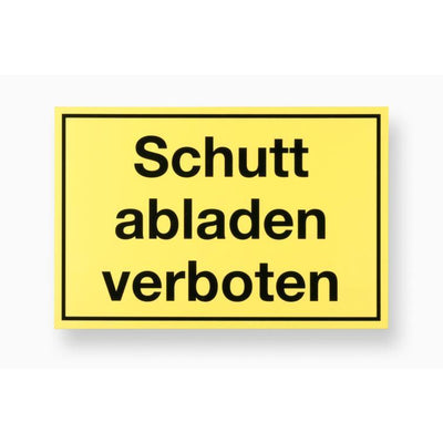 schutt abl.verboten 200x300 mm