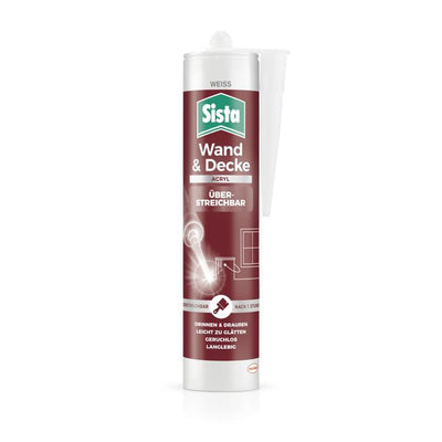 sista wand & decke acryl weiß 280ml