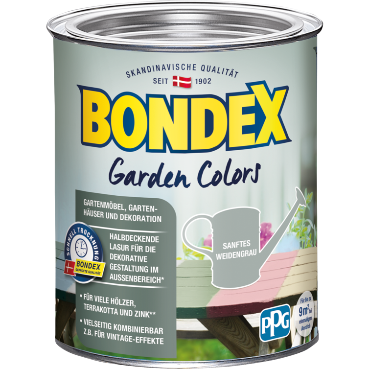 bondex garden colors weidengrau 0,75l