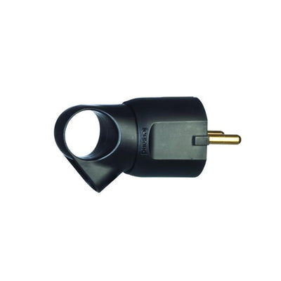 stecker mit abzugsgriff schwarz