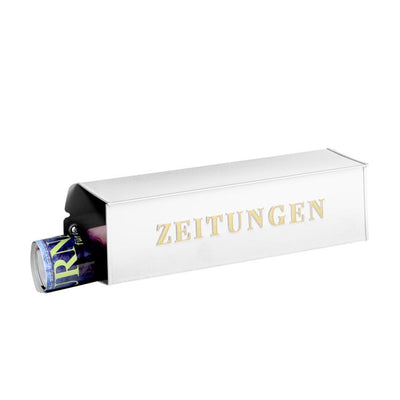 zeitungsbox eckig weiss 808 w