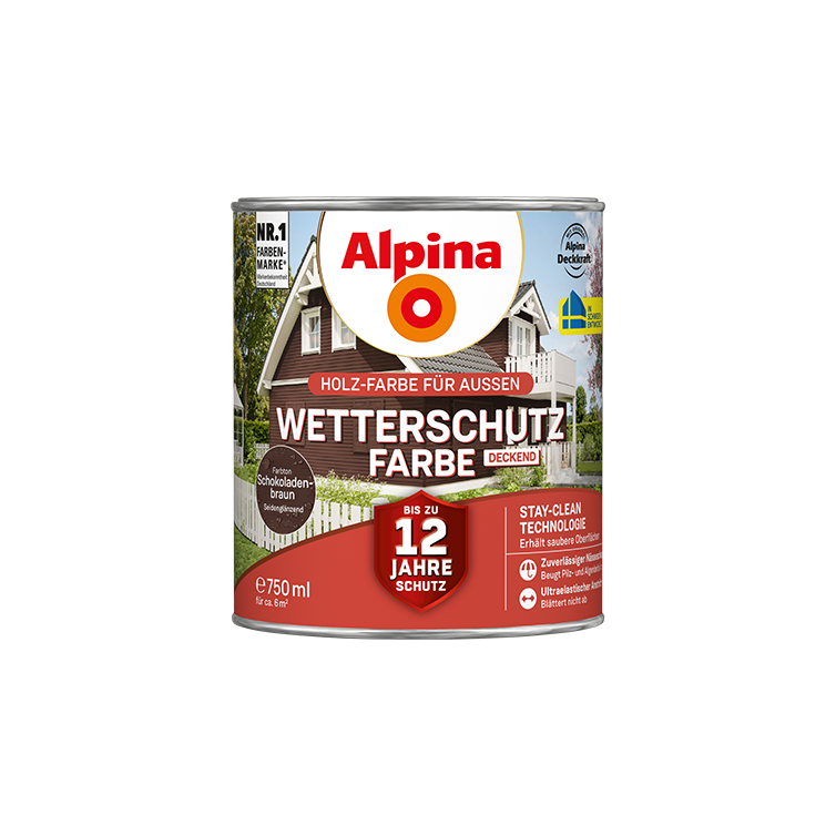 wetterschutzfarbe schokobraun 750ml