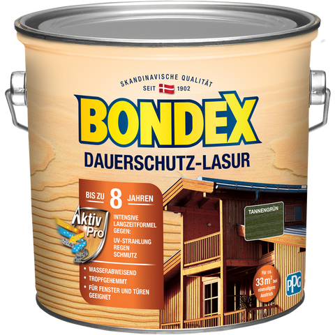 bondex dauerschutz lasur tan.grün 2,5l