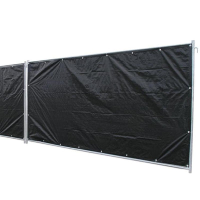bauzaunplane profi 140gr/m²  schwarz