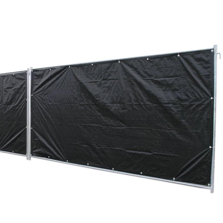 bauzaunplane profi 140gr/m²  schwarz