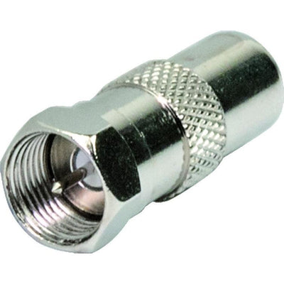 adapter f-st/din-st silber
