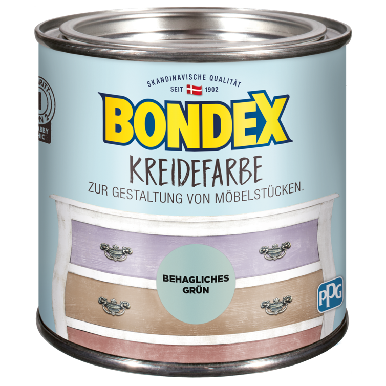 bondex kreidefarbe behagliches grün 0,5l