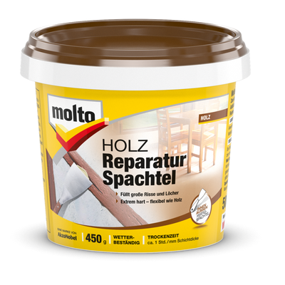 molto reparaturspachtel für holz 450g
