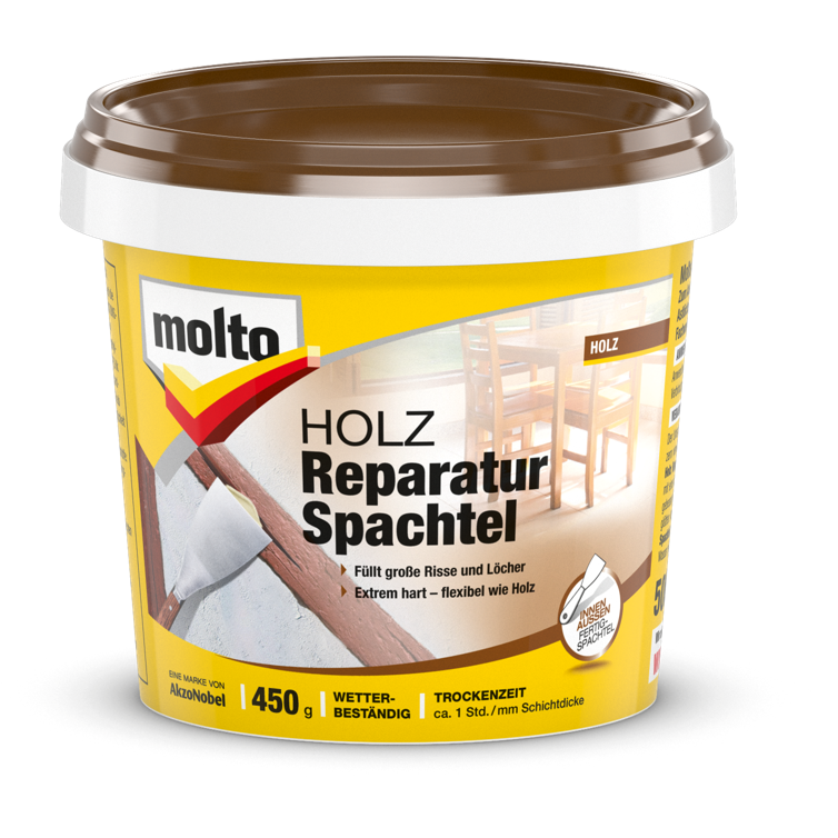 molto reparaturspachtel für holz 450g