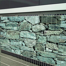 zaunbl. pvc steinmauer granit 19cmx35m