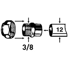 cu-übergangsnippel 12mm x r 3/8