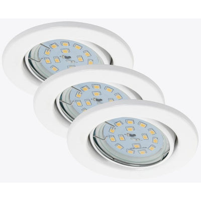 einbauleuchte 3er-set 3xled 5w 400lm