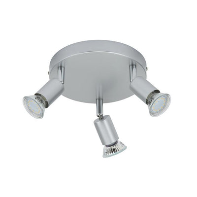 deckenleuchte 3xled gu10 3w titanfarbig