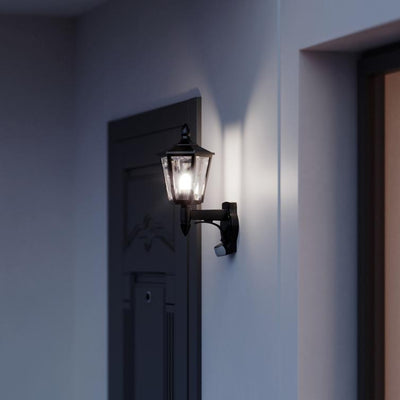 sensoraußenleuchte l 15 schwarz