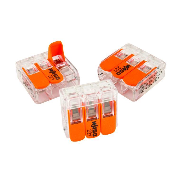 verbindungskl wago 3pol 0,2-4mm² 15st