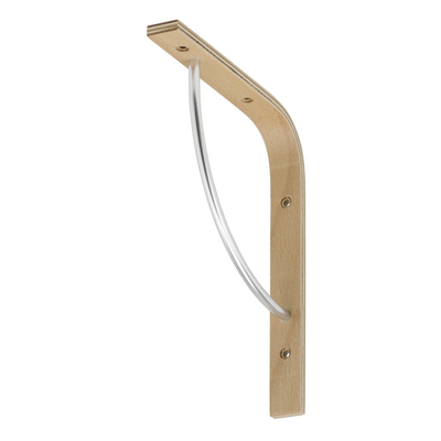 schichtholzkonsole buche/met. 220x250 mm