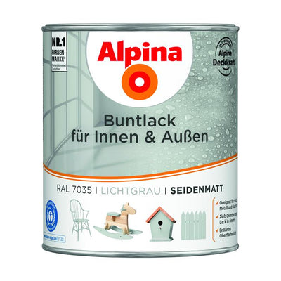 buntlack f.innen seidenm.lichtgrau 750ml