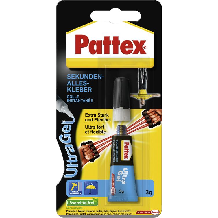 pattex sekunden alleskleber ultra gel 3g