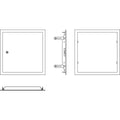 revisionstür softl.weiß 800x800mm