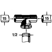 cu-t-stück 15mmx1/2