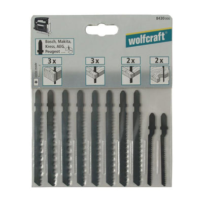 stichsägeblätter-set 10-tlg. t-schaft