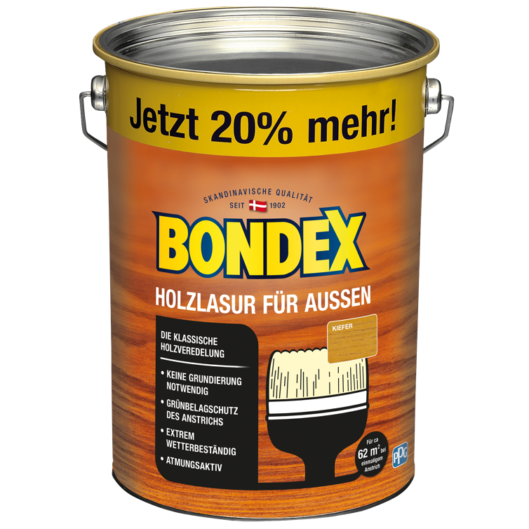 bondex holzlasur außen kiefer 4,8l