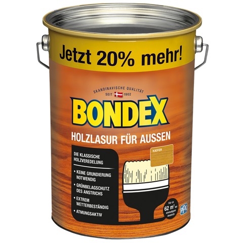 bondex holzlasur außen kiefer 4,8l