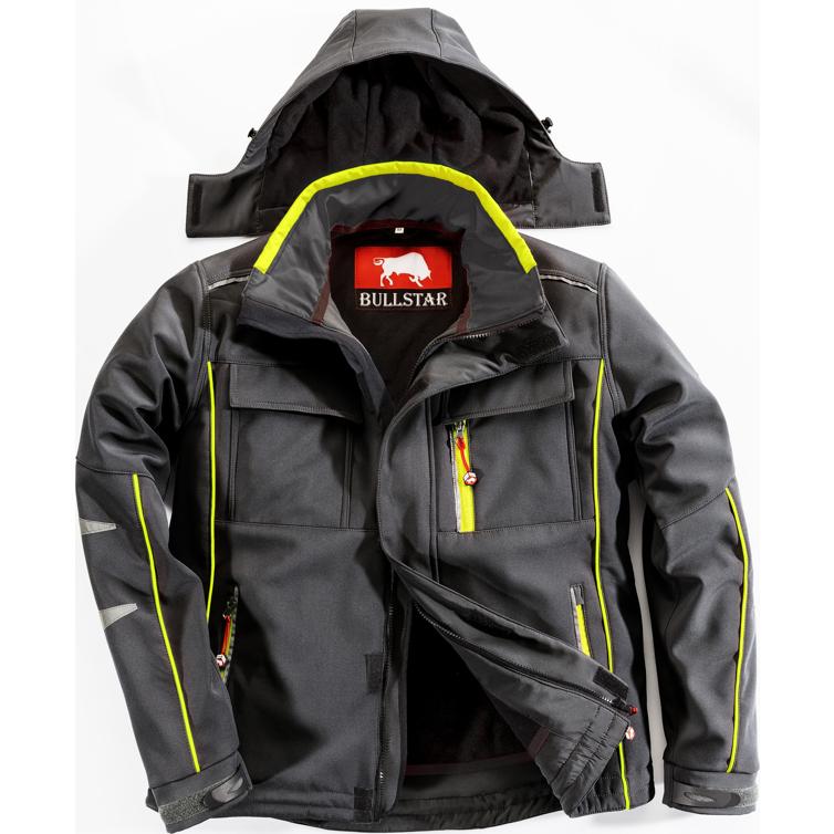 thermo-softshelljacke ultra schwarz xl